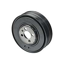 06B105243D Crankshaft Pulley - Black, Direct Fit, Sold Individually