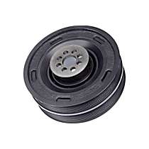 06E105251F APA/URO Parts Crankshaft Pulley Crankshaft Pulley - Black, Elastomer and Steel, Multi-groove, Direct Fit, Sold Individually