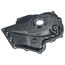 Lower, Timing Cover, 4 Cyl 2.0L, Black, Plastic