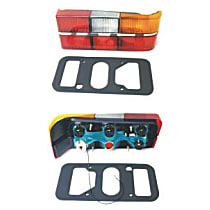 1372227 Passenger Side Halogen Tail Light, With bulb(s), Amber, Clear & Red Lens, APA/URO Parts OE Replacement
