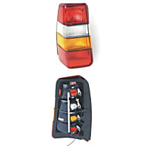 1372441 Driver Side Halogen Tail Light, Without bulb(s), Amber, Clear & Red Lens, APA/URO Parts OE Replacement