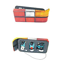 1372450 Passenger Side Halogen Tail Light, With bulb(s), Amber, Clear & Red Lens, APA/URO Parts OE Replacement