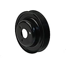 32421722555 APA/URO Parts Power Steering Pump Pulley Power Steering Pump Pulley - Black, Aluminum, Serpentine, Direct Fit, Sold Individually