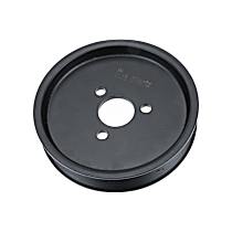 32421740858PRM APA/URO Parts OE Replacement Power Steering Pump Pulley - Black, Aluminum, Serpentine, Direct Fit, Sold Individually