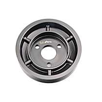 32427537862PRM APA/URO Parts OE Replacement Power Steering Pump Pulley - Black, Aluminum, Serpentine, Direct Fit, Sold Individually