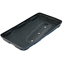 90161123120 Battery Tray - Black, Steel, Direct Fit, Sold individually