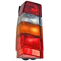 9127609 Driver Side Halogen Tail Light, With bulb(s), Amber, Clear & Red Lens, APA/URO Parts OE Replacement
