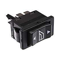 DAC7526 Front or Rear, Passenger Side OE Replacement Series Window Switch Black
