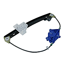 8E0-839-461 C Rear, Driver Side Window Regulator