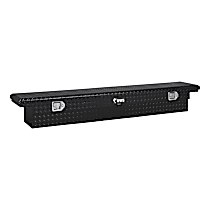 EC10552 Truck Tool Box - Powdercoated Black Diamond Plate, Aluminum, Low Profile, Universal, Sold individually