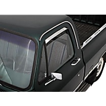 12059 Polished Window Visor, Front, Driver and Passenger Side - Set of 2