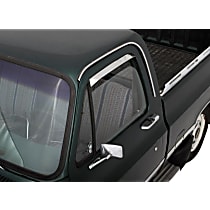 12099 Front, Driver and Passenger Side Window Visor, Polished
