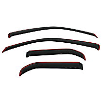 194539 Smoke Window Visor, Front and Rear, Driver and Passenger Side - Set of 4