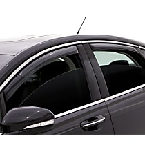 Window Visor, Sedan, Smoke - 