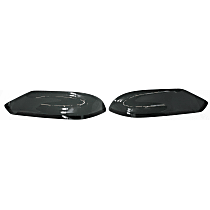 26712 Fender Protectors - Smoked, Plastic, Direct Fit