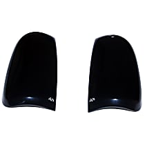 33278 Tail Light Cover - Smoked, Plastic, Black-outs, Direct Fit, Set of 2