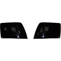 33559 Tail Light Cover - Smoked, Plastic, Black-outs, Direct Fit, Set of 2