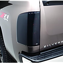 33802 Tail Light Cover - Smoked, Plastic, Black-outs, Direct Fit, Set of 2