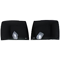 37724 Headlight Cover - Smoke, Acrylic, Direct Fit, Set of 2