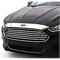 Bug Shield, Chrome, Automotive Grade Tape Attachment Style, Aeroskin Series - 