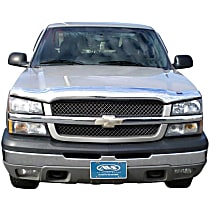 Bug Shield, Without Factory Cladding, Without Body Hardware, Chrome, Automotive Grade Tape Attachment Style, Chrome Hood Shield Series - 