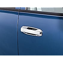 685111 Plastic Plain Chrome Series Door Handle Cover, Chrome
