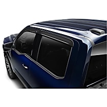 Window Visor, Extended Cab Pickup, Smoke - 