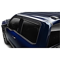 Window Visor, Crew Cab Pickup, Smoke - 