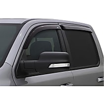 Window Visor, Crew Cab Pickup, Outside Mount, Smoke - 