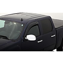 Front, Driver and Passenger Side, Window Visor, Crew Cab Pickup, Smoke