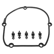 Upper, Timing Cover, 4 Cyl 2.0L, With Oe No. 06H103269H, Black, Plastic