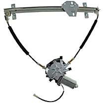 WL41364 Front, Driver Side VDO OE Replacement Power Window Regulator, With Motor