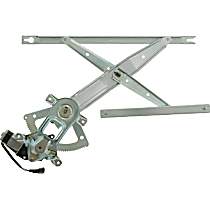 Front, Driver Side Power Window Regulator, With Motor, VDO OE Replacement