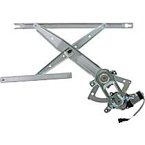Front, Passenger Side Power Window Regulator, With Motor, VDO OE Replacement