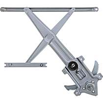 WR49260 Front, Driver Side VDO OE Replacement Manual Window Regulator, Hand-Crank Type