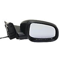 Passenger Side Mirror, Power, Manual Folding, Heated, Paintable, In-housing Signal Light, With memory, With Puddle Light, Without Auto-Dimming, Without Blind Spot Feature