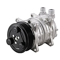 A/C Compressor, With Clutch, 6-Groove Pulley - 
