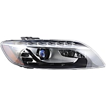 44711 Passenger Side Headlight, Without bulb(s), Xenon