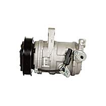 A/C Compressor, With Clutch, 6-Groove Pulley, 6 Cyl 3.7L, Valeo A/C Compressor - 