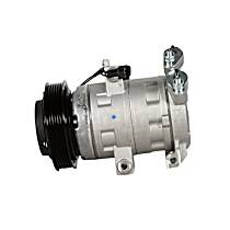 A/C Compressor, With Clutch, 6-Groove Pulley, 6 Cyl 3.0L, Valeo A/C Compressor - 