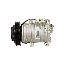 A/C Compressor, With Clutch, 6-Groove Pulley, 6 Cyl 3.7L, Valeo A/C Compressor - 