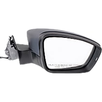 Passenger Side Mirror, Power, Manual Folding, Heated, Paintable, In-housing Signal Light, Without memory, Without Puddle Light, Without Auto-Dimming, Without Blind Spot Feature
