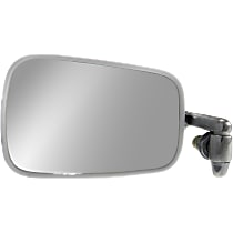 Driver Side Mirror, Manual Adjust, Non-Folding, Non-Heated, Chrome, Without Signal Light, Without memory, Without Puddle Light, Without Auto-Dimming, Without Blind Spot Feature, Sedan