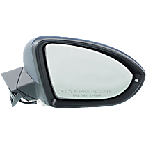 Passenger Side Mirror, Power, Manual Folding, Heated, Paintable, In-housing Signal Light, Without memory, Without Puddle Light, Without Auto-Dimming, Without Blind Spot Feature