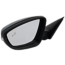 Driver Side Mirror, Power, Manual Folding, Heated, Paintable, In-housing Signal Light, With memory, Without Puddle Light and Auto-Dimming, With BSD in Glass, With Side Object Sensor
