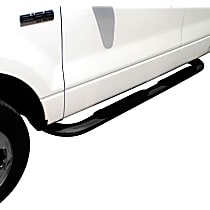 21-2365 Platinum series oval Powdercoated Black Nerf Bars, Covers Cab Length - Set of 2
