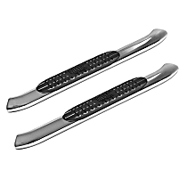 21-24110 Pro Traxx 4 Series, Polished Stainless Steel 4in. Oval Nerf Bars