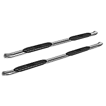 21-24120 Pro Traxx 4 Series Polished Nerf Bars, Covers Cab Length - Set of 2