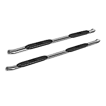 21-24130 Pro Traxx 4 Series, Polished Stainless Steel 4in. Oval Nerf Bars