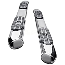Pro Traxx 4 Series, Polished Stainless Steel 4in. Oval Nerf Bars